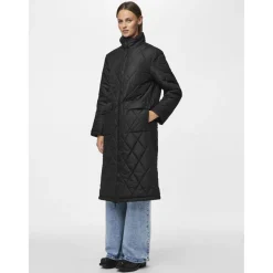 Manteau long matelassé Mailey noir Page