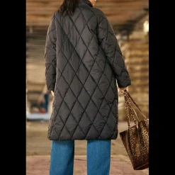 Manteau NORA noir reversible