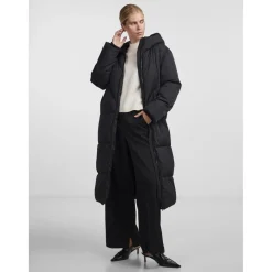 Manteau zippée avec patte de boutonage noir