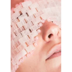 Masque pour les Yeux Anti-âge en Quartz Rose