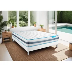 Matelas BODYZONE Ressorts ensaches, visco 5 zones Ultra epaisseur
