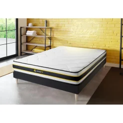 Matelas FLEXY ressorts ensaches et memoire de forme