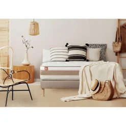 Matelas LE TENDRE Ressorts ensaches Memoire de forme 7 zones de confort