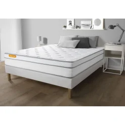 Matelas Memo Luxe Ressorts ensaches memoire de forme 5 zones de confort MAXI epaisseur