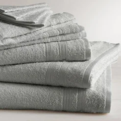 Maxi Drap de Bain en Coton 600 gm² Gris Perle 100x150 TERTIO®