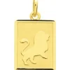 Médaille zodiaque lion or 750/1000 jaune (18K)