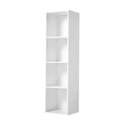 Meuble à 4 cases en bois blanc