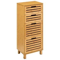 Meuble 4 tiroirs bambou