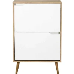 Meuble A Chaussures 2 Portes en Bois