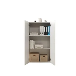 Meuble de rangement 2 portes 2 étagères