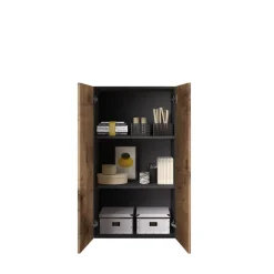 Meuble de stockage 2 portes multifonctionnelle