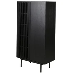 Meuble haut 2 portes noir
