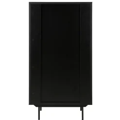 Meuble haut 2 portes noir
