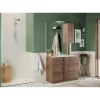 Meuble salle de bain sur pieds coloris Chêne Mercure 100 cm