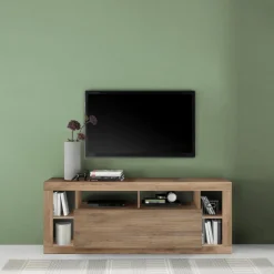 Meuble TV 1 porte panneaux de particules