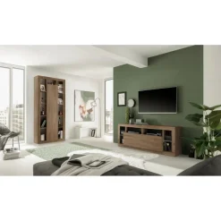 Meuble TV 1 porte panneaux de particules