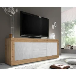 Meuble TV 2 portes et 2 tiroirs
