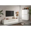 Meuble TV FANTASY blanc laqué