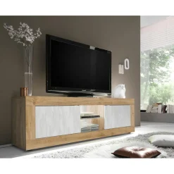 Meuble TV grande 2 portes sans éclairage
