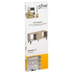 Meuble Tv Mix Nature Pied