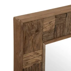 Miroir en bois Ori 70x115cm beige