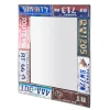 Miroir mural multicolore Plaques