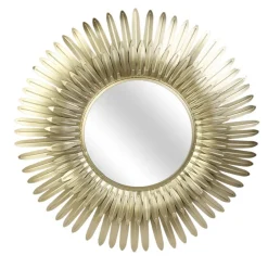 Miroir Plumes Doré JUBBY