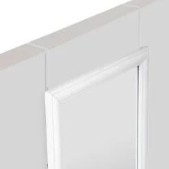 Miroir Porte Plastique 35 x 125 cm Paco noir