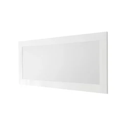 Miroir rectangulaire AMALFI laqué blanc brillant