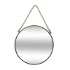 Miroir Rond à Corde en Métal