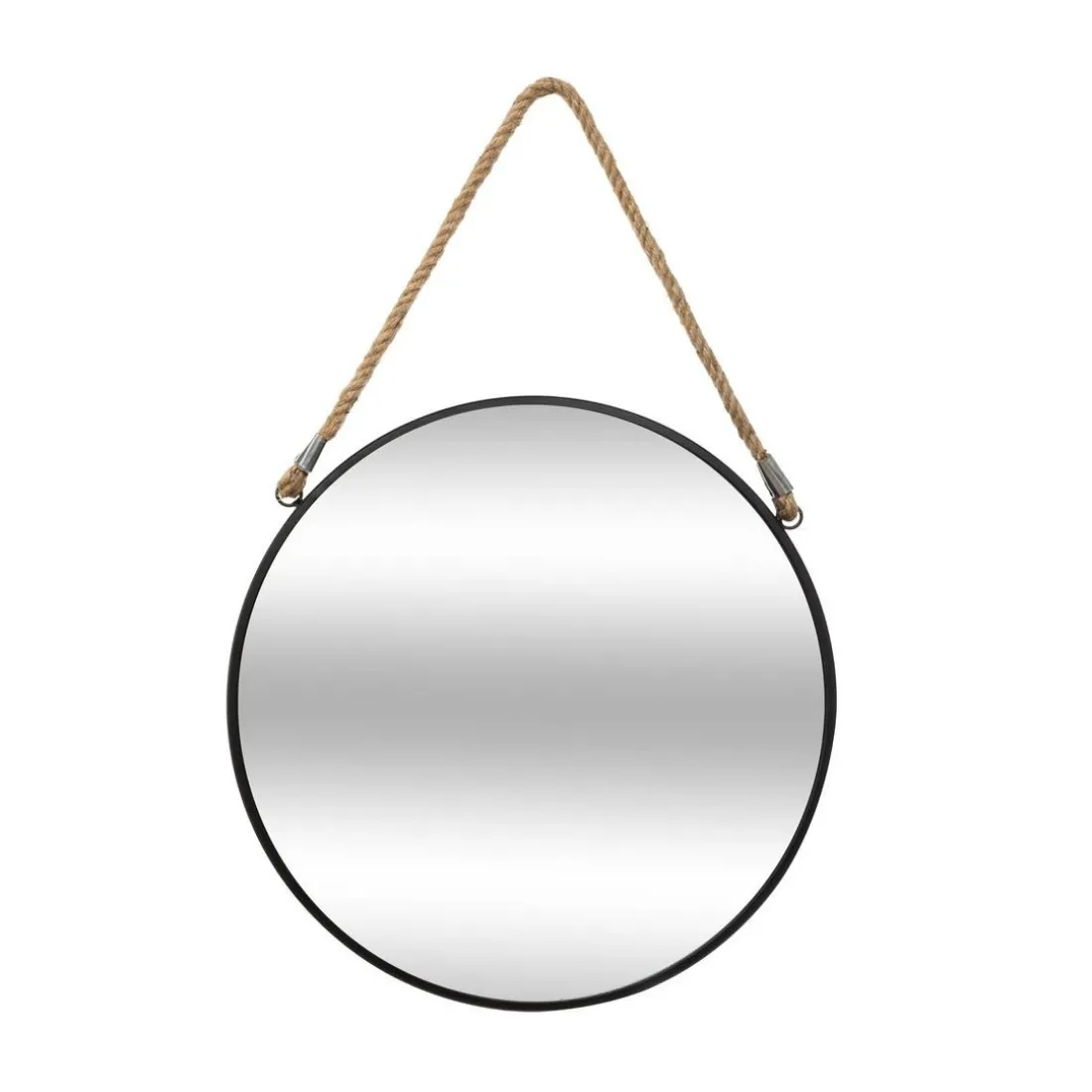 Miroir Rond à Corde en Métal