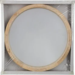 Miroir rond naturel scandinave D50