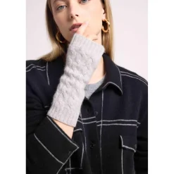 Mitaines unisexe LILI en cachemire gris