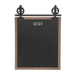 Mémo en ardoise avec poulies 55x68cm
