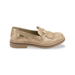 Mocassin femme or irise VERA en cuir