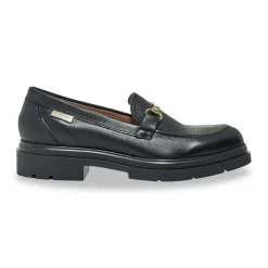 Mocassin noir SLOANA en cuir
