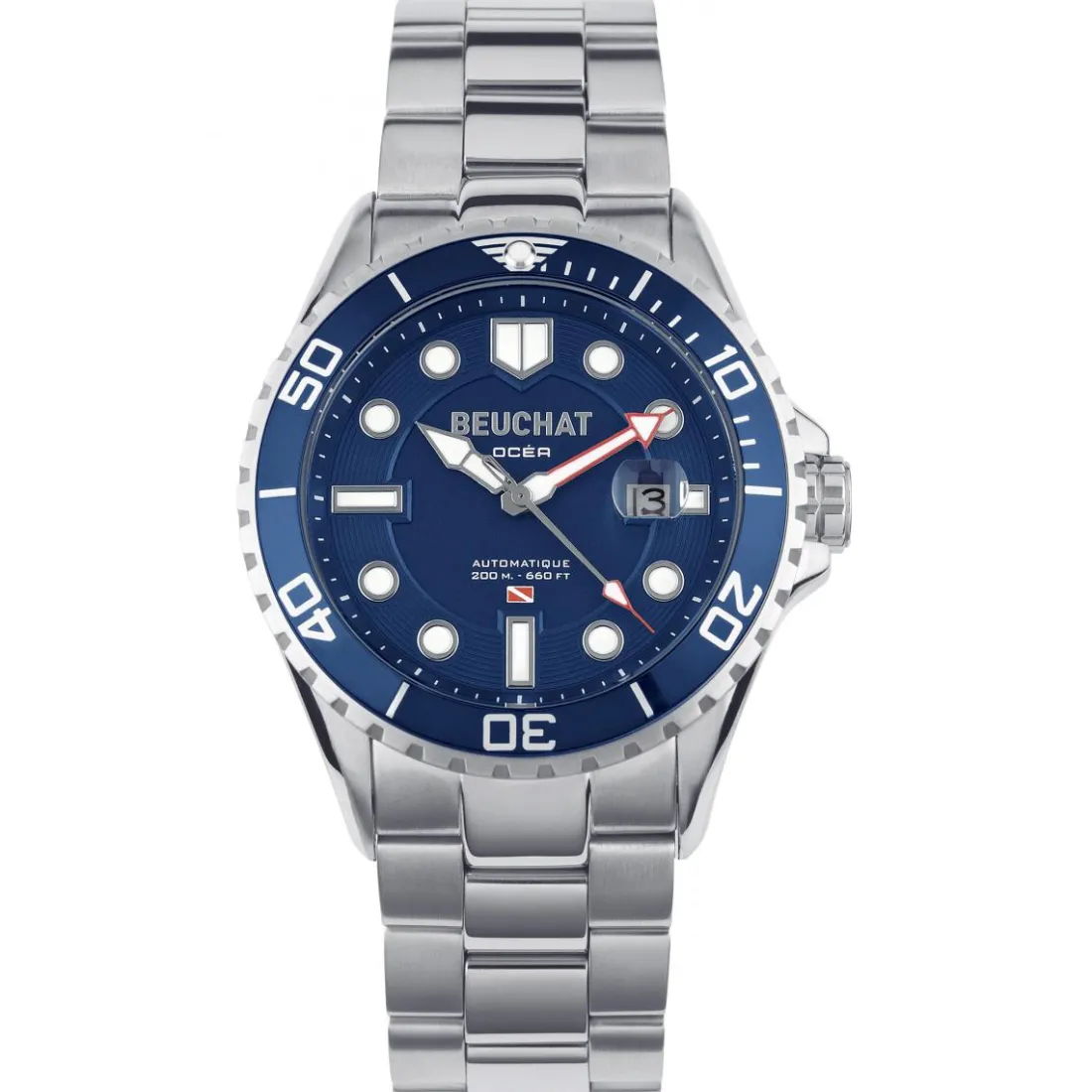Montre Beuchat Ocea Auto BEU0095-2 - Montre Luminescente Automatique Homme