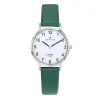 Montre Certus 644448 Bracelet Cuir Vert Femme