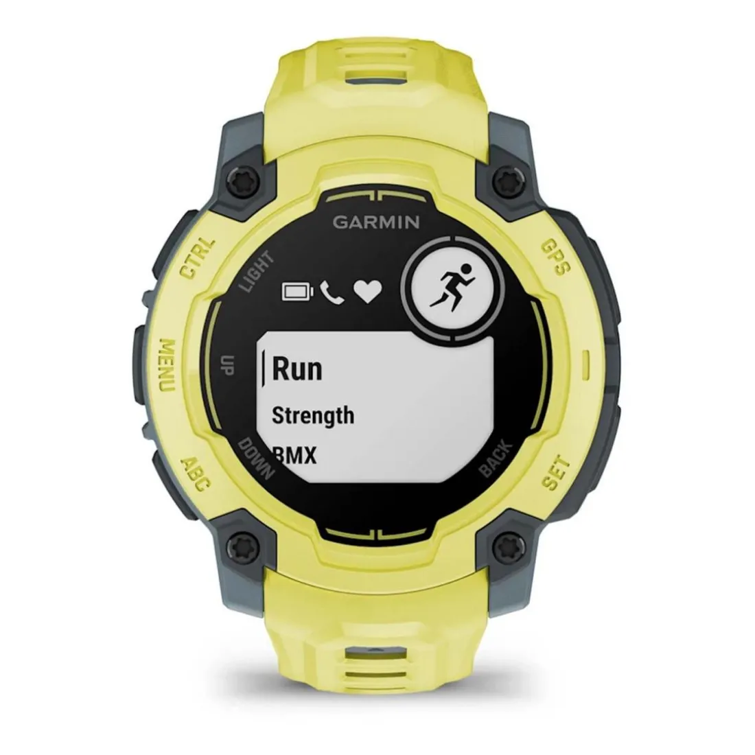 Montre Connectée Garmin - 010-02933-01 Instinct E – 45 mm, Citron vert avec bracelet citron vert