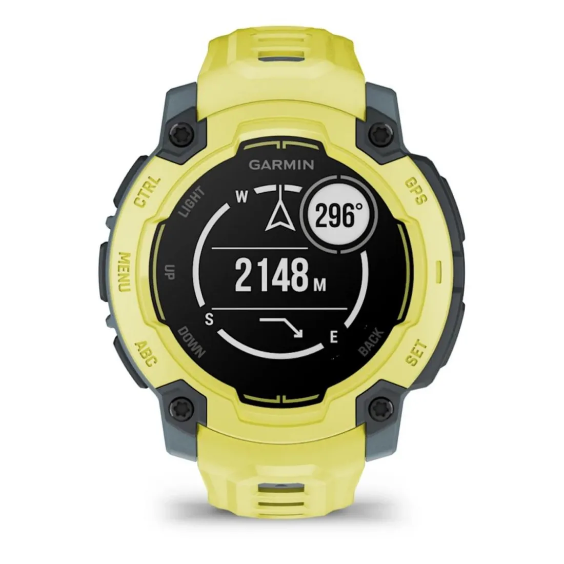 Montre Connectée Garmin - 010-02933-01 Instinct E – 45 mm, Citron vert avec bracelet citron vert