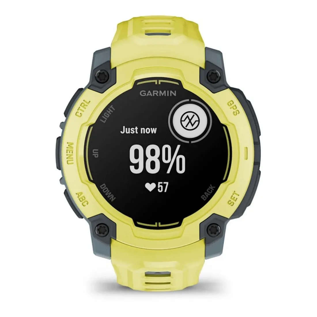 Montre Connectée Garmin - 010-02933-01 Instinct E – 45 mm, Citron vert avec bracelet citron vert