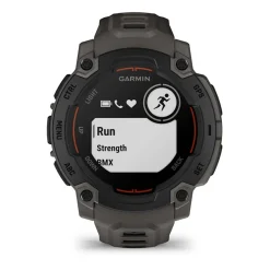 Montre Connectée Garmin - 010-02933-00 Instinct E – 45 mm, Noire avec bracelet gris charbon