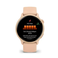 Montre Connectée Garmin Vívoactive 6 - 010-02985-03 Bracelet Silicone Rose pêche