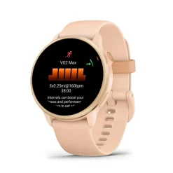 Montre Connectée Garmin Vívoactive 6 - 010-02985-03 Bracelet Silicone Rose pêche