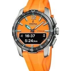 Montre connectée Homme Festina - F23000-7 Bracelet Silicone Orange
