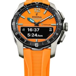 Montre connectée Homme Festina - F23000-7 Bracelet Silicone Orange