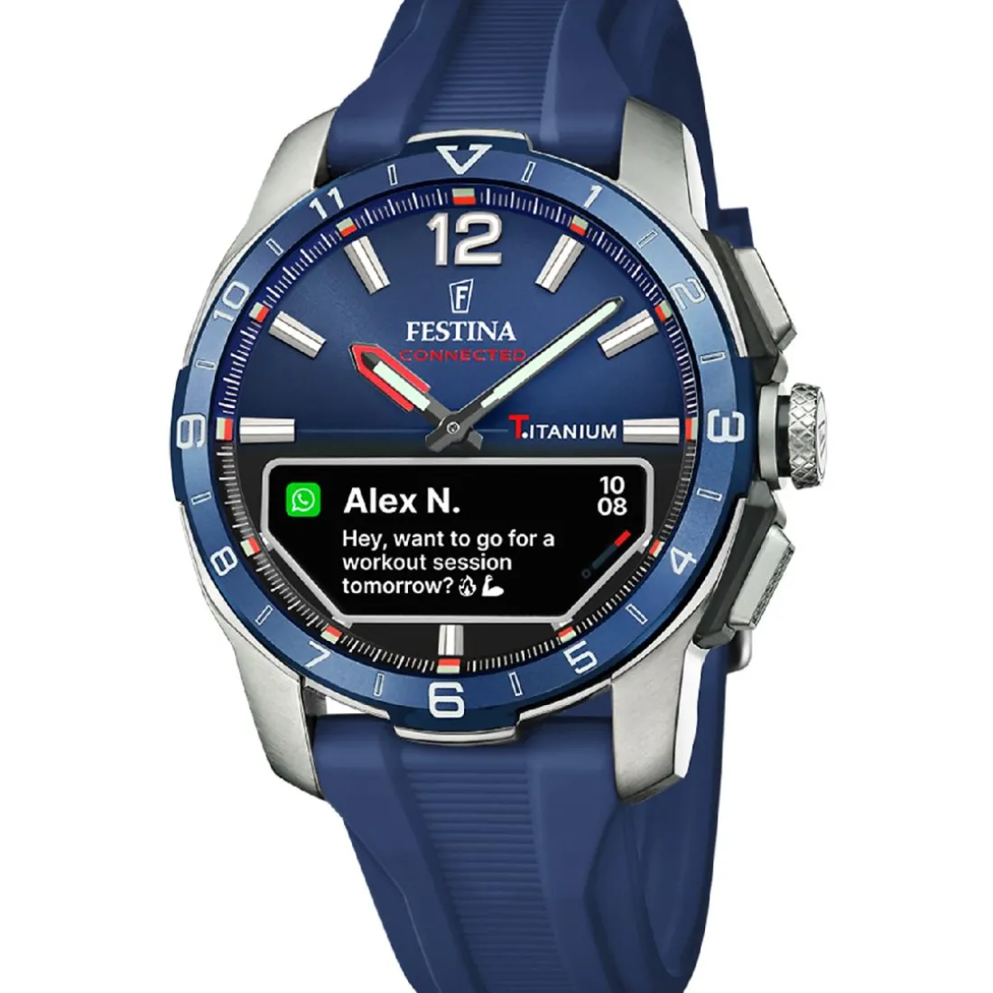 Montre connectée Homme Festina - F23000-1 Bracelet Silicone Bleu Marine