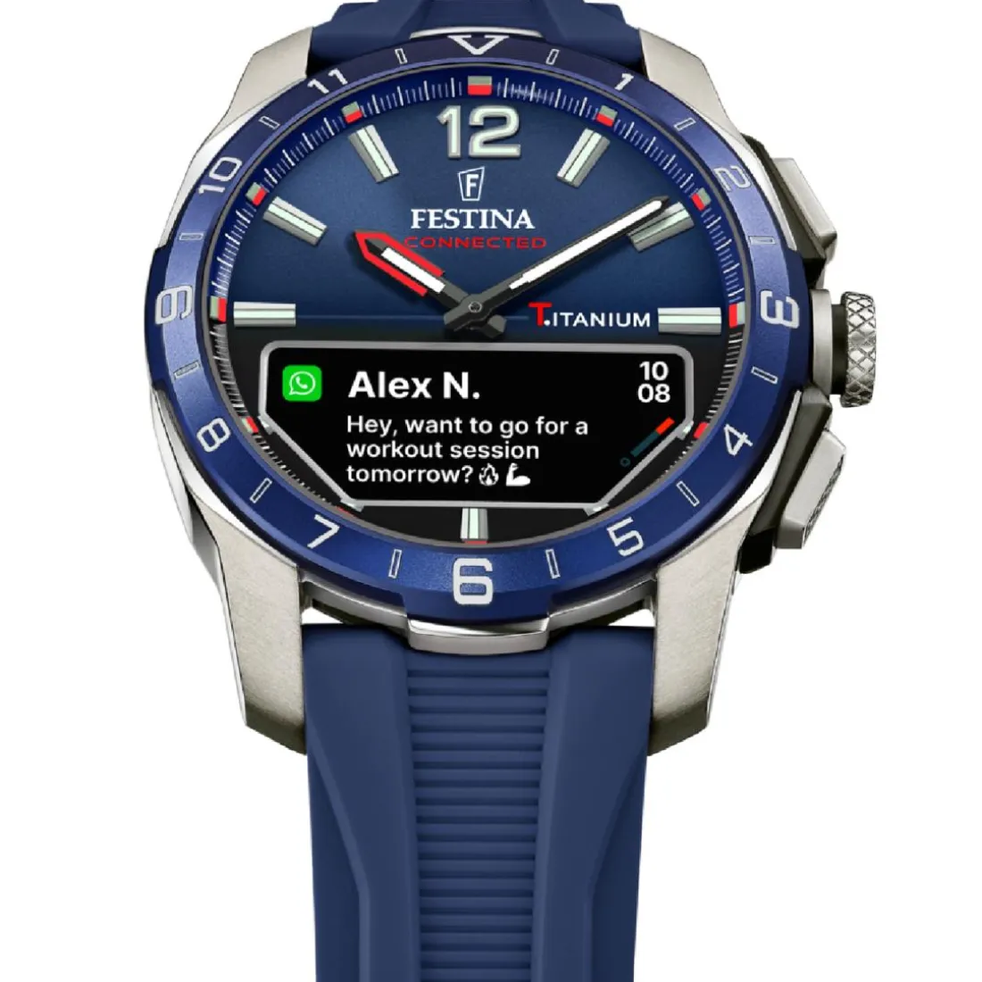 Montre connectée Homme Festina - F23000-1 Bracelet Silicone Bleu Marine