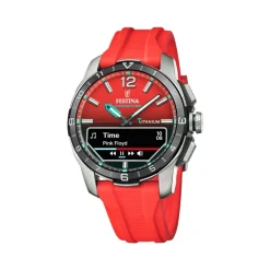 Montre connectée Homme Festina - F23000-6 Bracelet Silicone Rouge