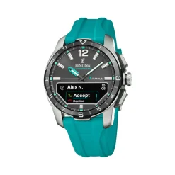 Montre connectée Homme Festina - F23000-5 Bracelet Silicone Turquoise